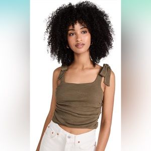 Free People Boulevard Tank in Oregano- Size Medium